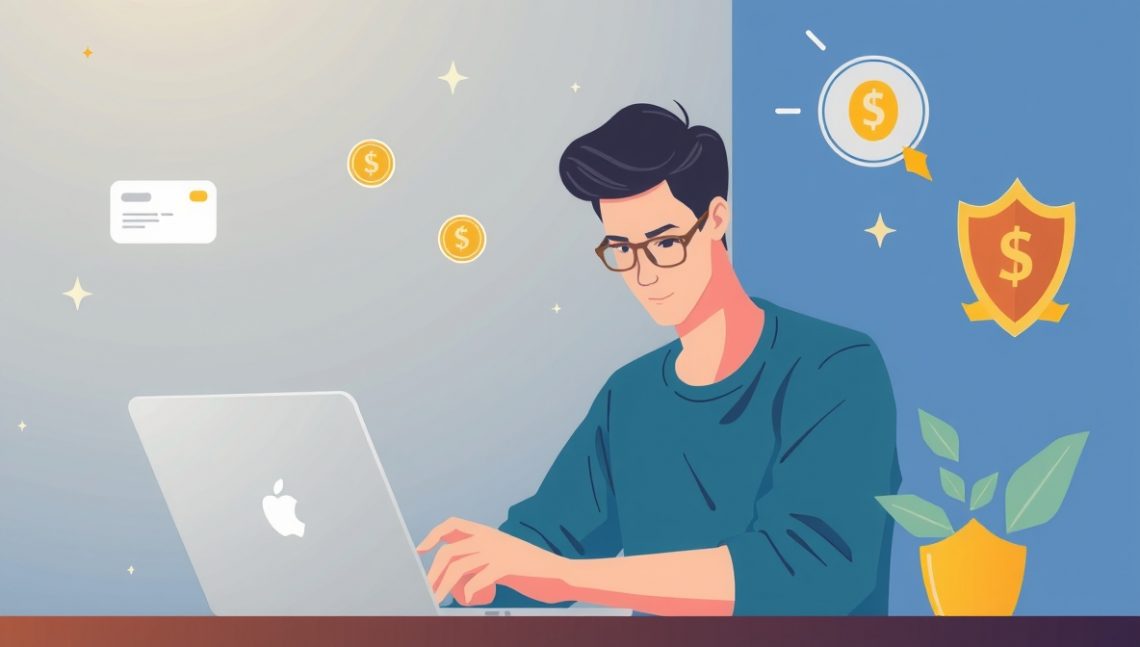 человек получает онлайн-займ за 15 минут через смартфон